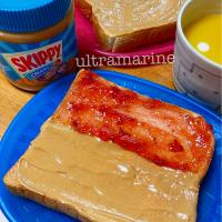 ＊PB &J を1枚で♪元気朝ごはん＊